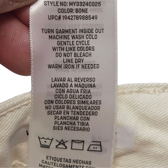 Seven7 Weekend Denim Shorts Bone Color Women’s Size 8 - Picture 7 of 10